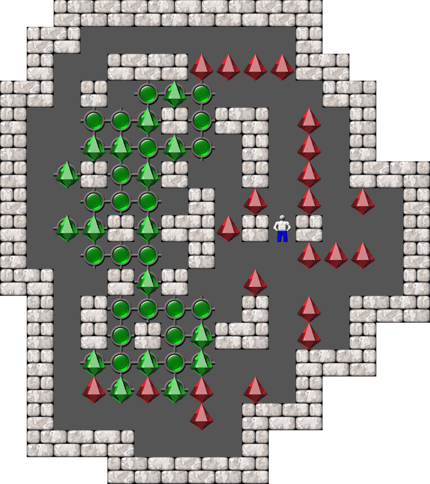 Sokoban Mass Remodel level 1513